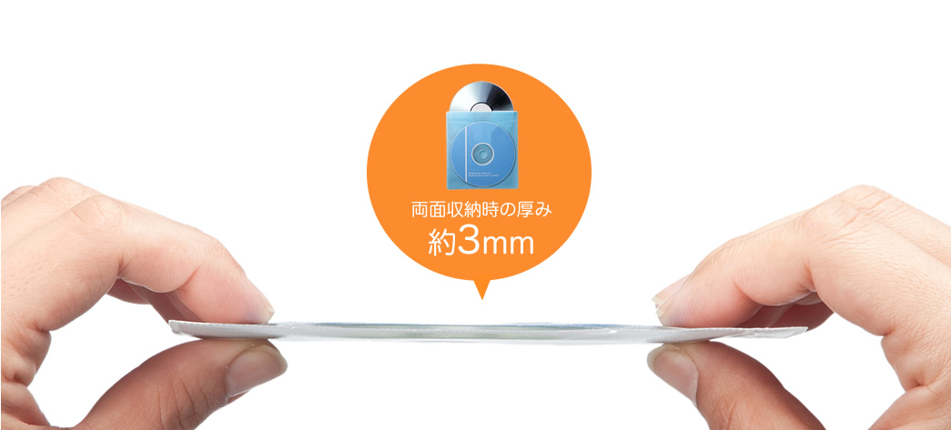 両面収納時の厚み約3mm
