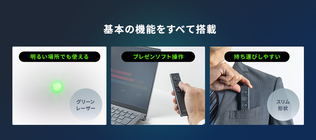 基本の機能をすべて搭載