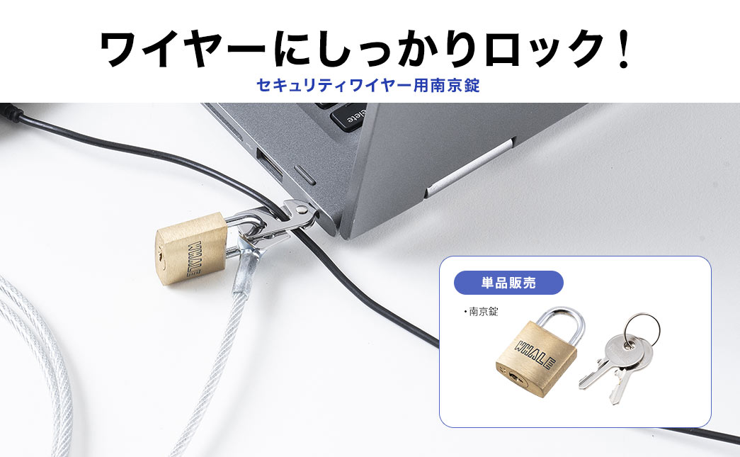 ワイヤーにしっかり口ック!