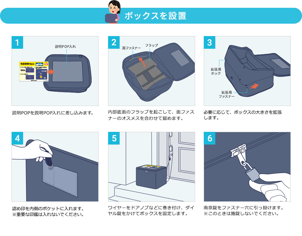 ボックスの設定方法