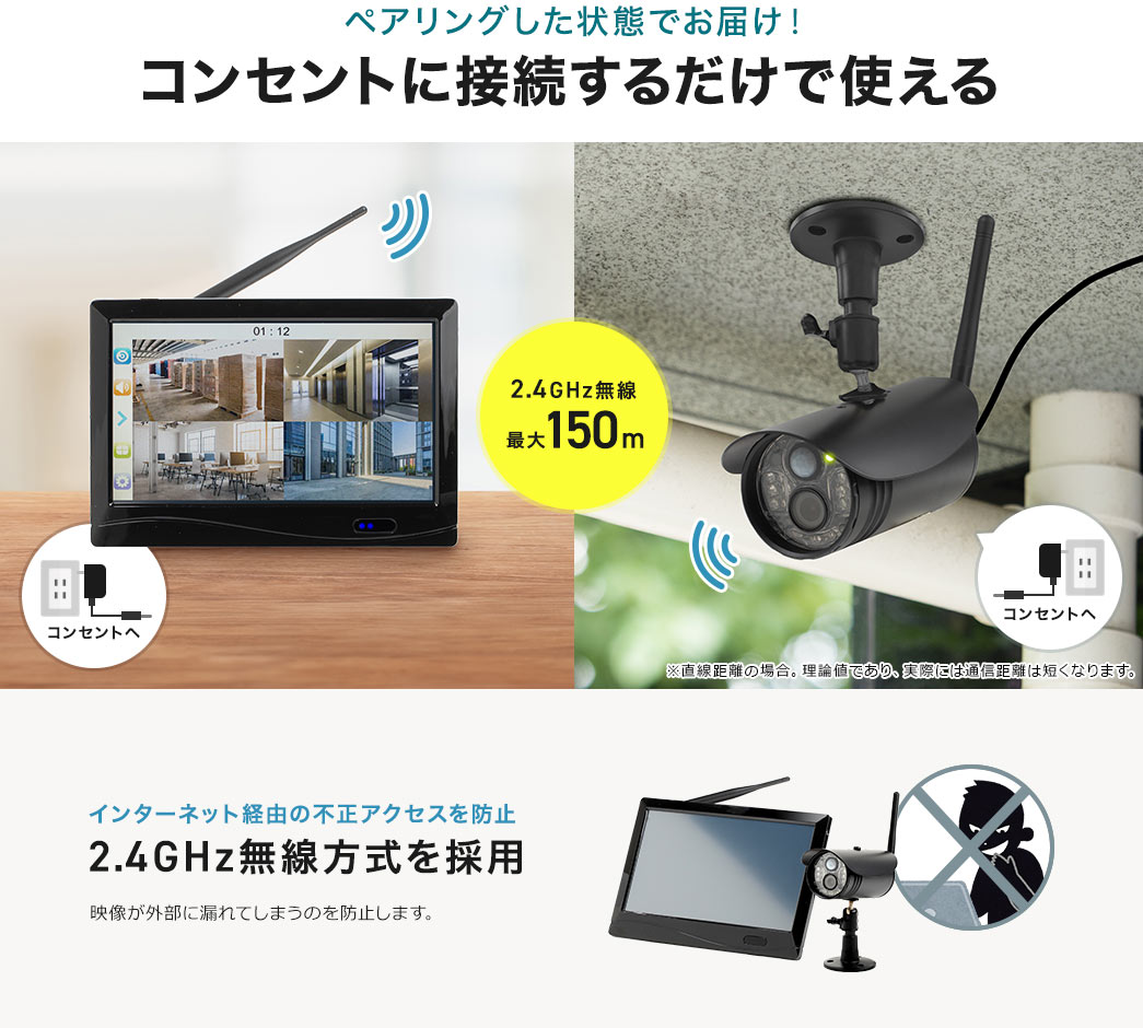 ペアリングした状態でお届け!コンセントに接続するだけで使える