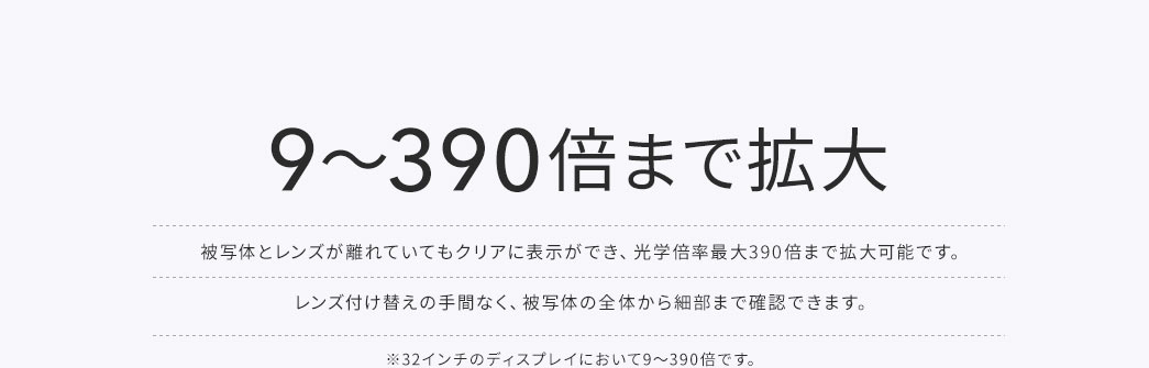 9～390倍まで拡大