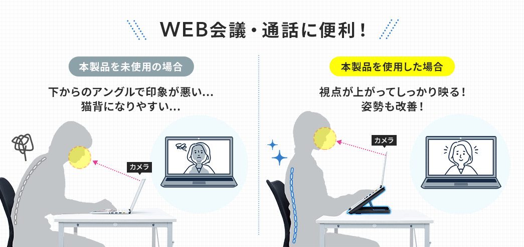 WEB会議・通話に便利！