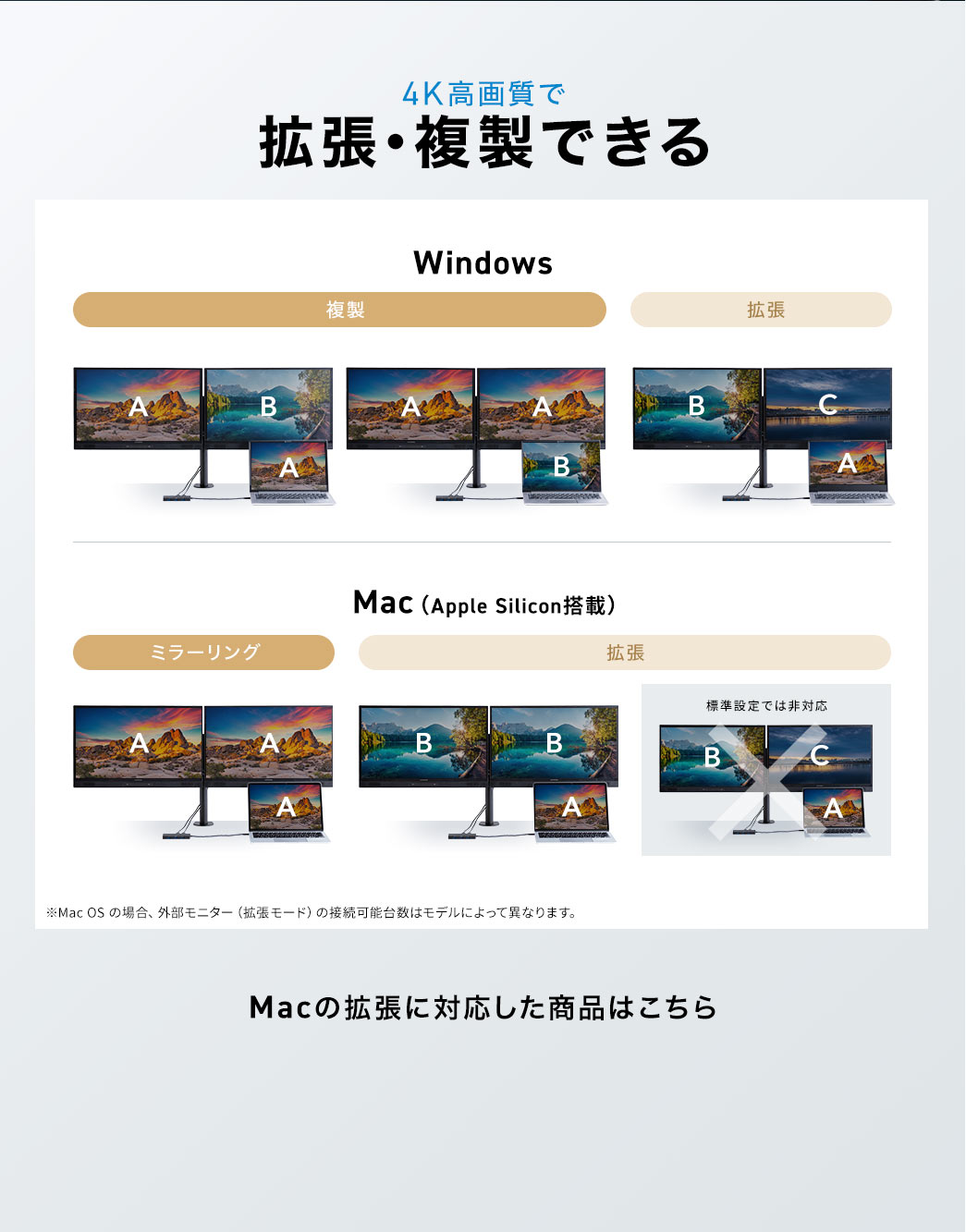 4K高画質で拡張・複製できる