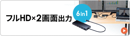 フルHD×2画面出力 6in1