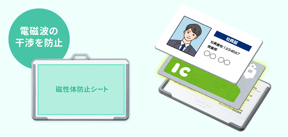 Felica等のICカードと一緒に挿入しても使用できる