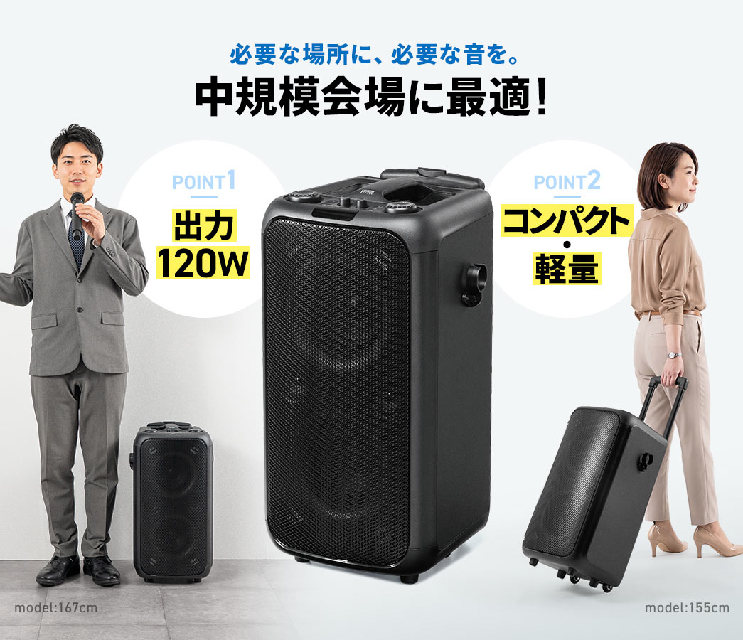 必要な場所に、必要な音を。中規模スペースに最適!