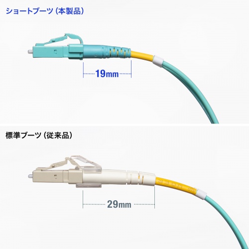 標準よりも短いショートブーツで、ケーブルが出っ張らない