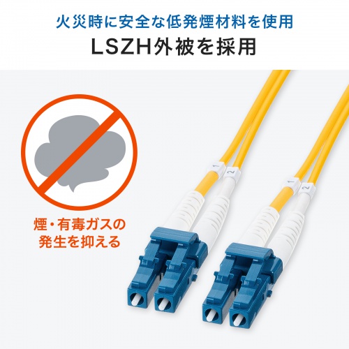LSZH（Low Smoke Zero Halogen：低煙ゼロハロゲン）外被を採用