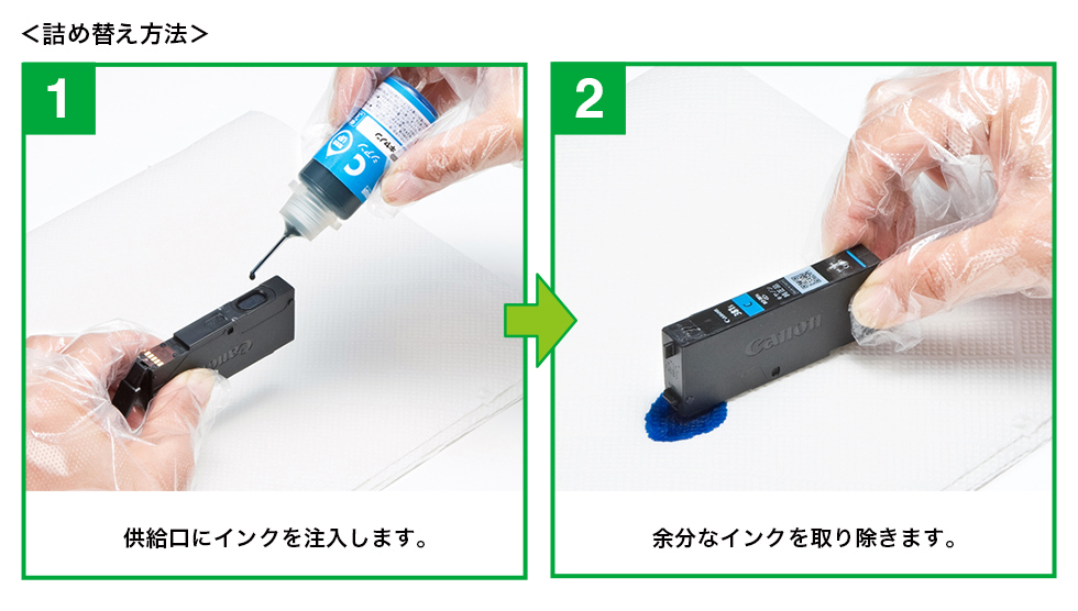 インク詰め替え手順