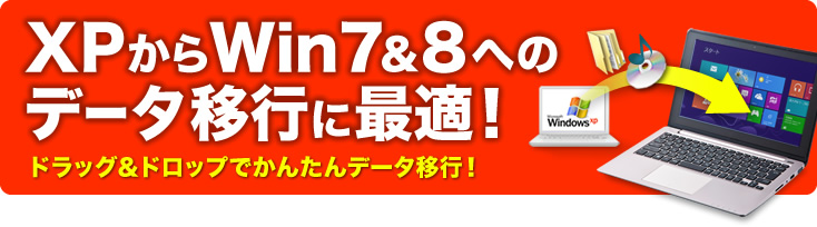 ドラッグ＆ドロップ対応USB2.0リンクケーブル