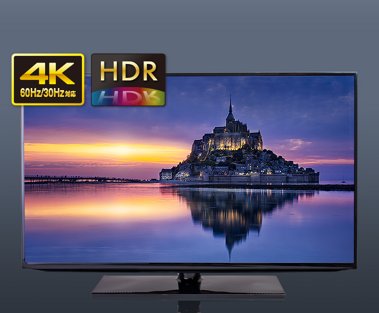 4K（60Hz/30Hz） HDR