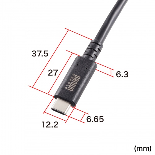 最大40Gbpsの超高速データ転送が可能なのに、サイズはとてもコンパクト。