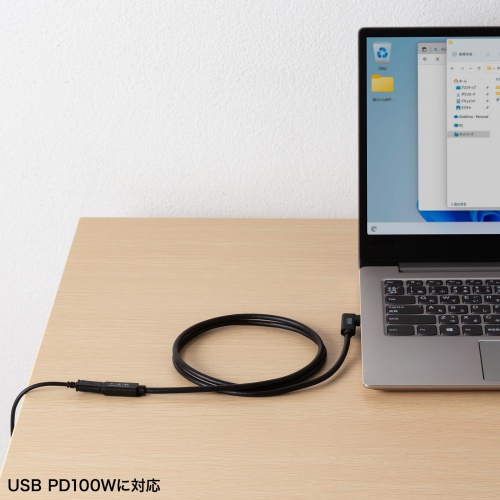 急速充電が可能なUSB PD100W