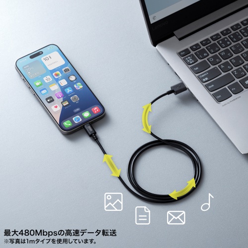 データ転送している様子