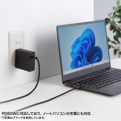 PD60Wの急速充電、さまざまなType-Cデバイスに対応