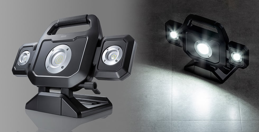 最大3000ルーメンの高輝度LED投光器
