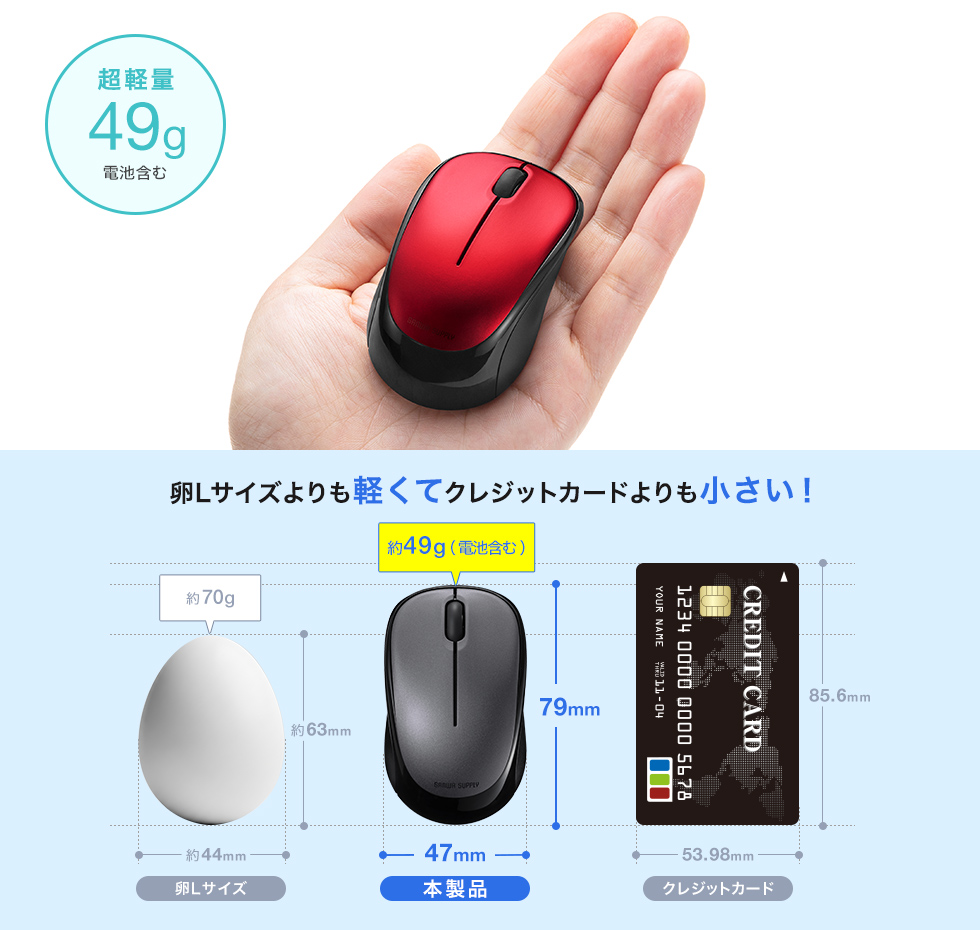 コンパクト＆軽量だから持ち運びに便利