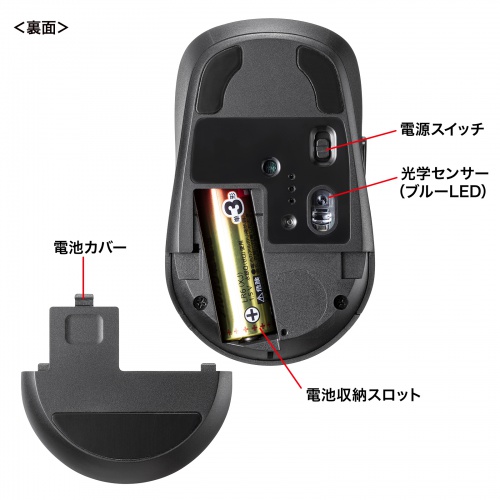 乾電池１本で手軽に使える