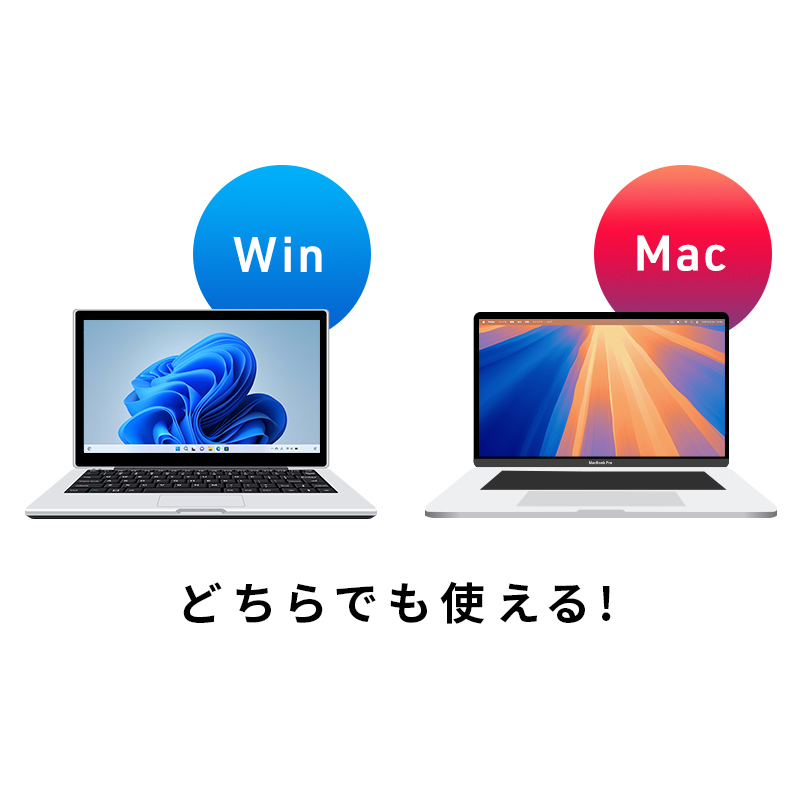 Windows/Mac両対応の説明画像