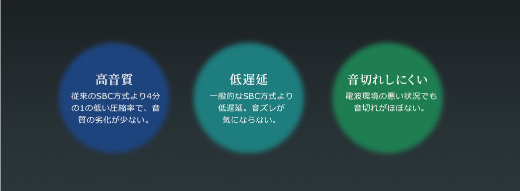 高音質 低遅延 音切れしにくい