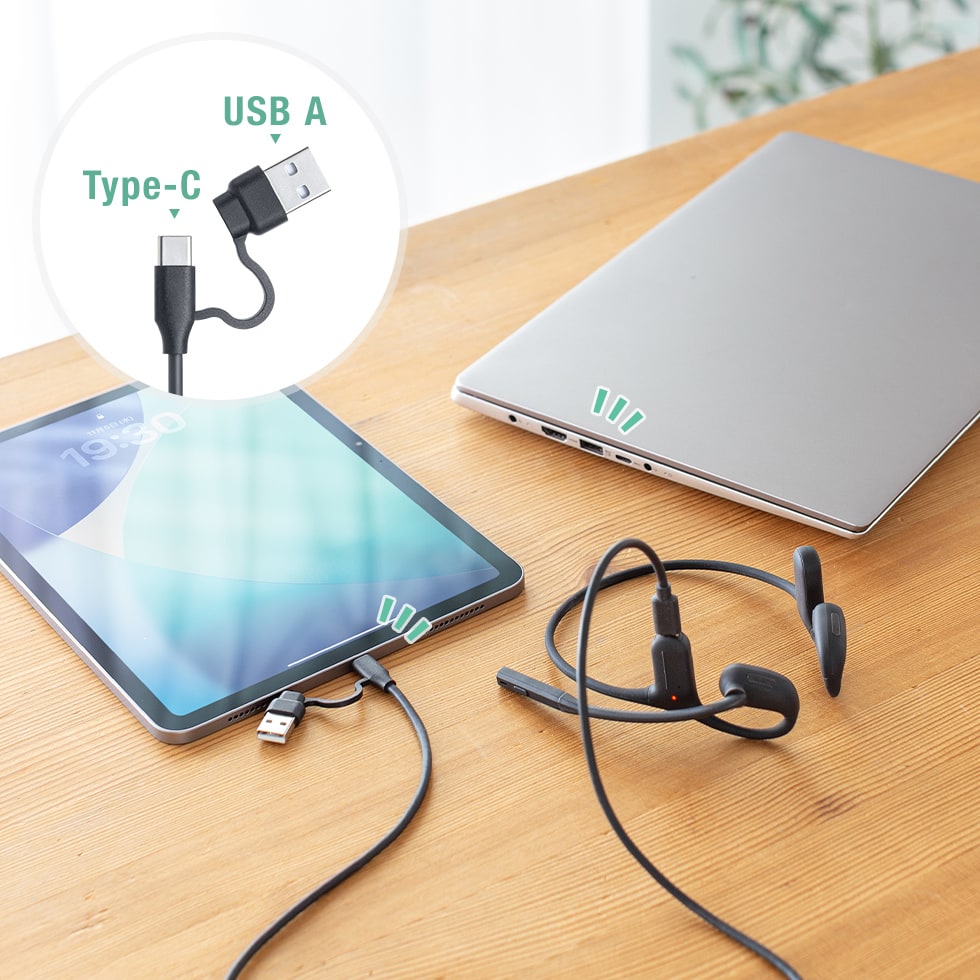 USB Type-C、USB A両対応