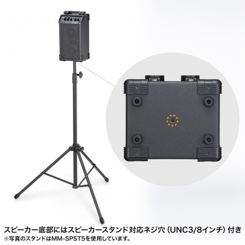 スタンド・三脚に取り付けられる