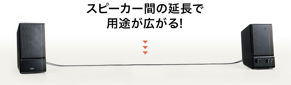 スピーカー間の延長で用途が広がる