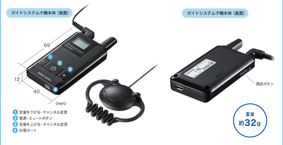 ガイドシステム子機本体