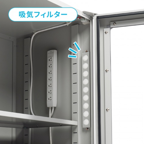 放熱ファンと吸気フィルターで熱がこもらない
