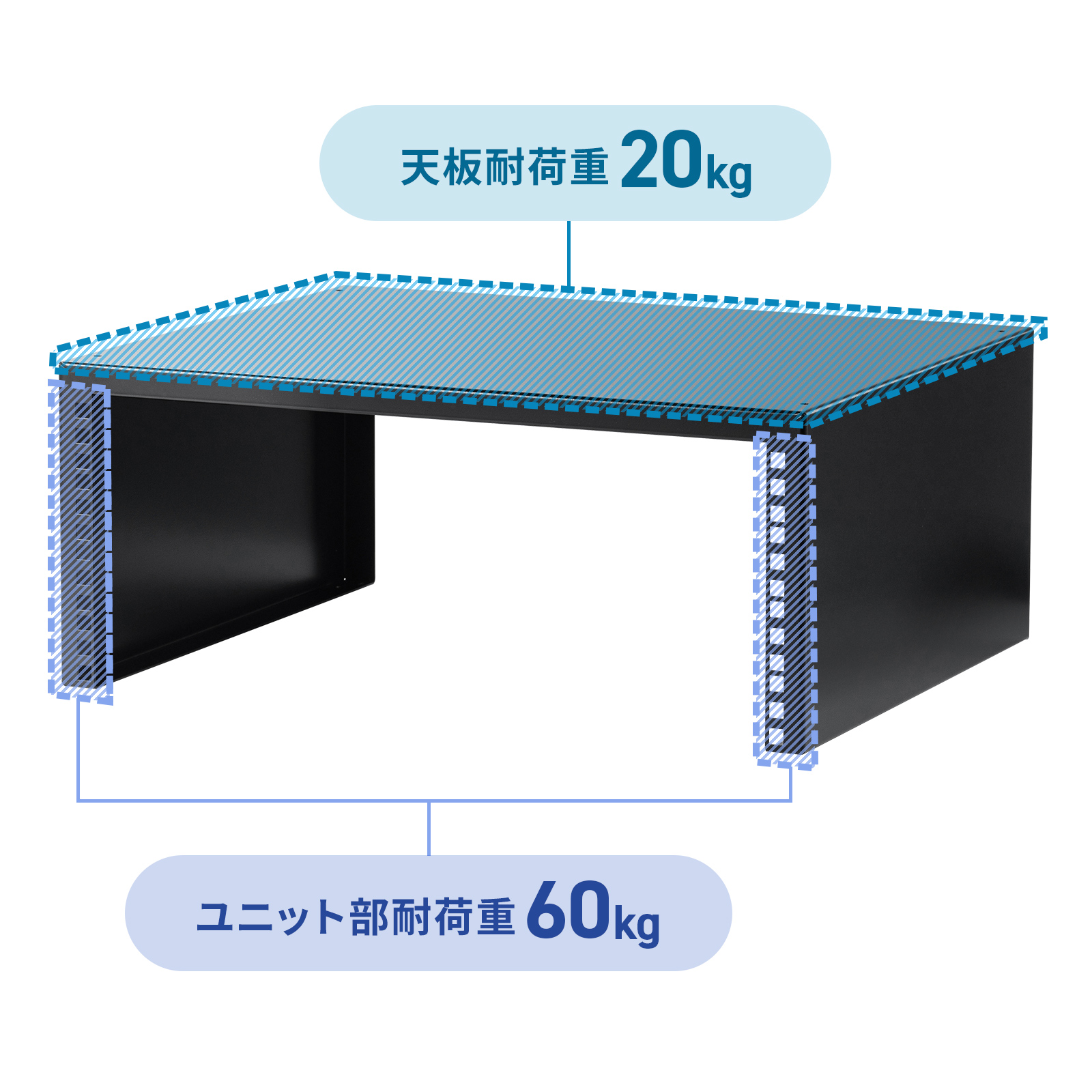 専用パーツで固定