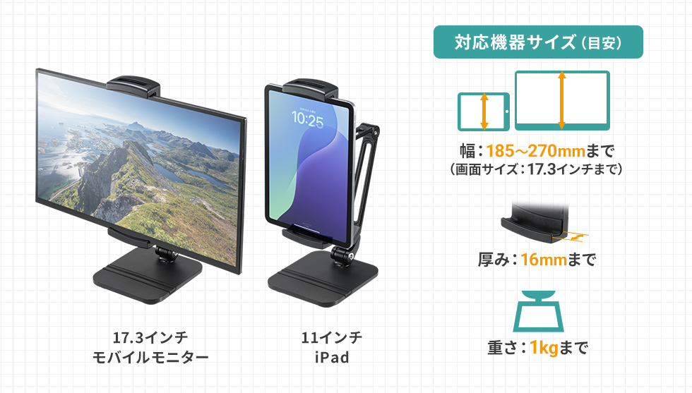 対応サイズ説明画像