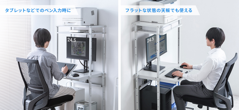 作業内容に合わせて快適に使用できる