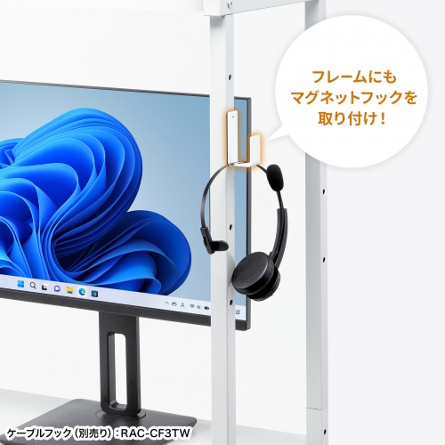 フレームにもマグネットフックを取り付け!