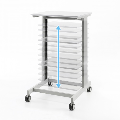 棚板の高さを調整