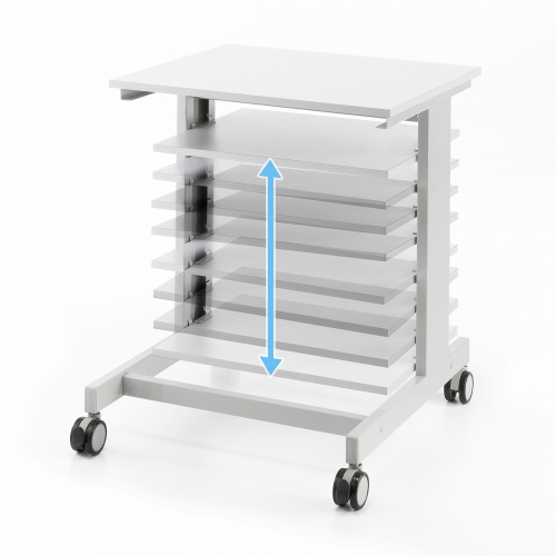 棚板の高さを調整