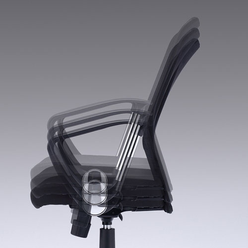 ガス圧式で高さの変更がスムーズ