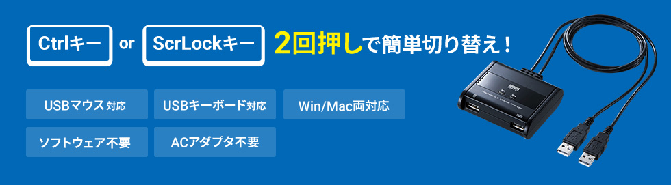 Ctrlキー or ScrLockキー 2回押しで簡単切り替え