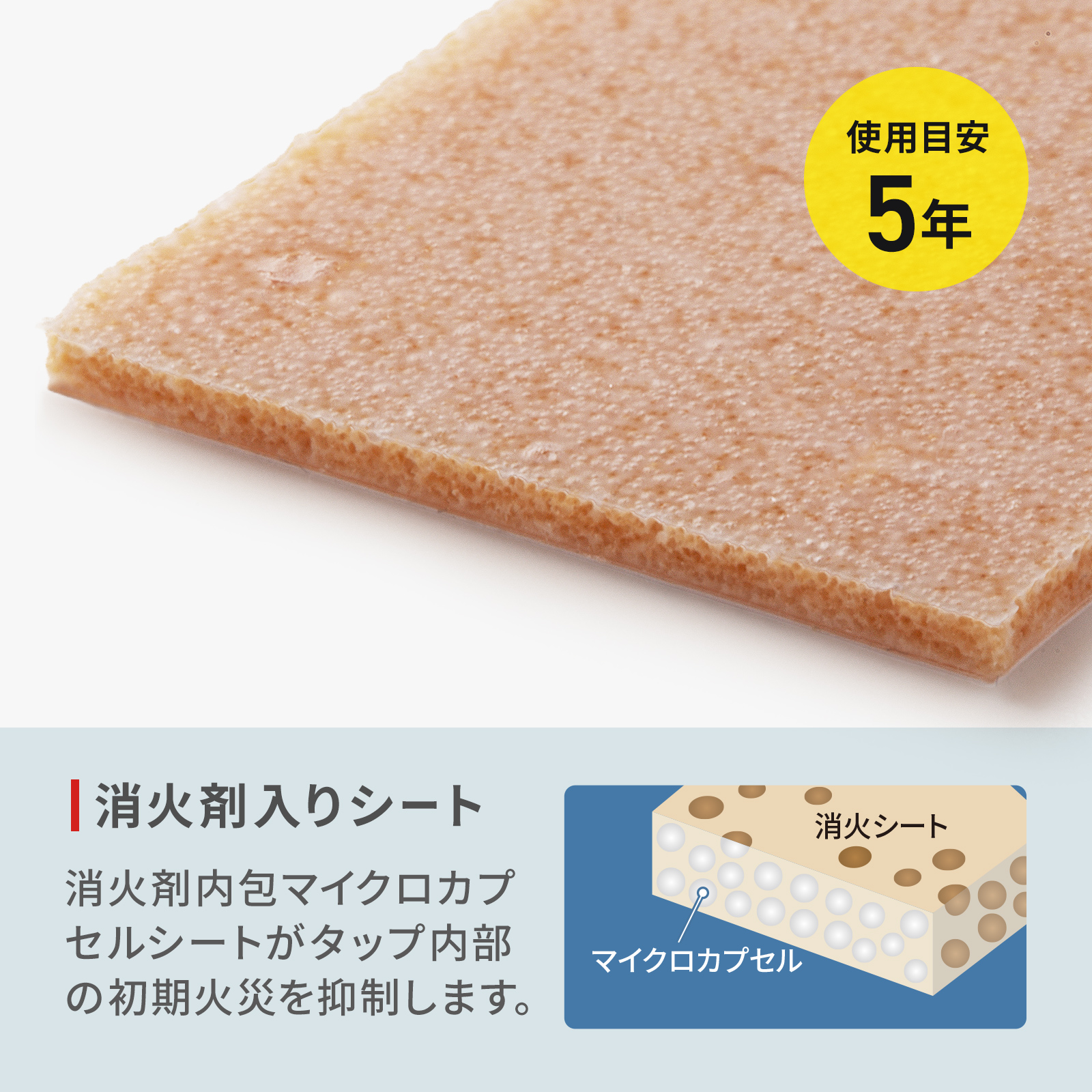 消火剤入りシート