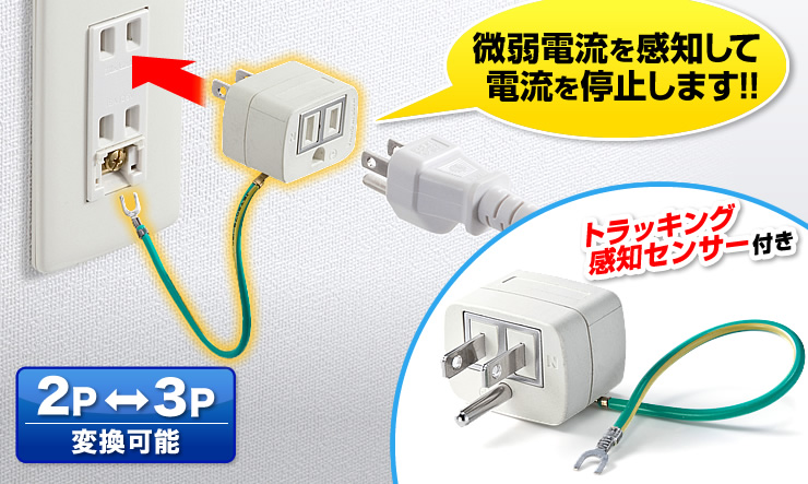 発熱を感知して電流を自動停止!!