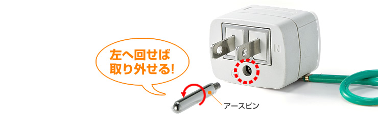 左に回せば外れる
