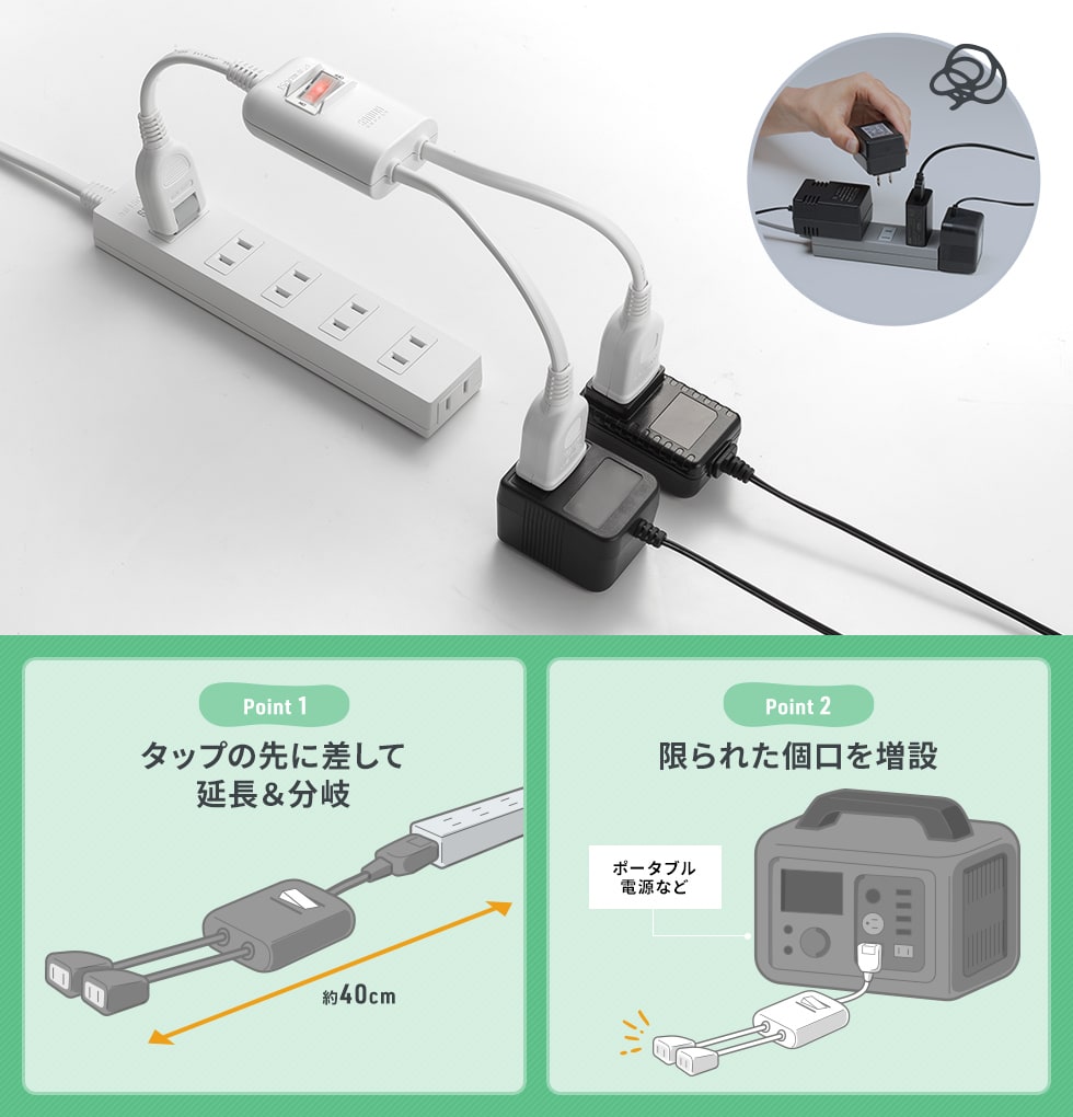 差込口の干渉問題を解決