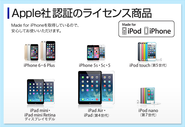 Apple社　認証のライセンス商品