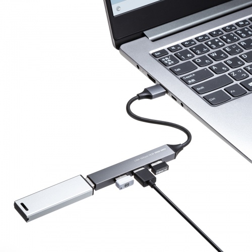 ケーブルをなくす心配がない一体型