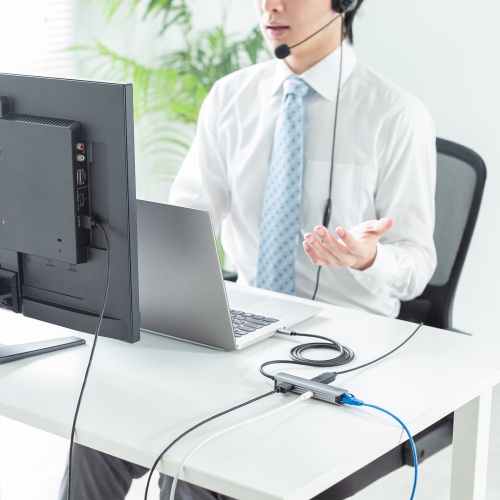 有線LANポート搭載で安定した通信