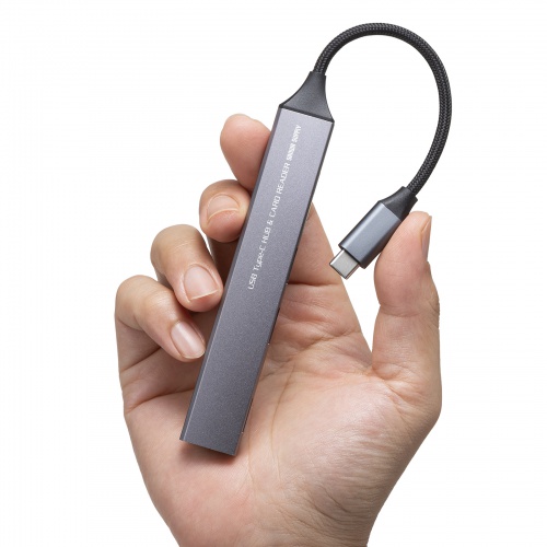 ケーブルをなくす心配がない一体型