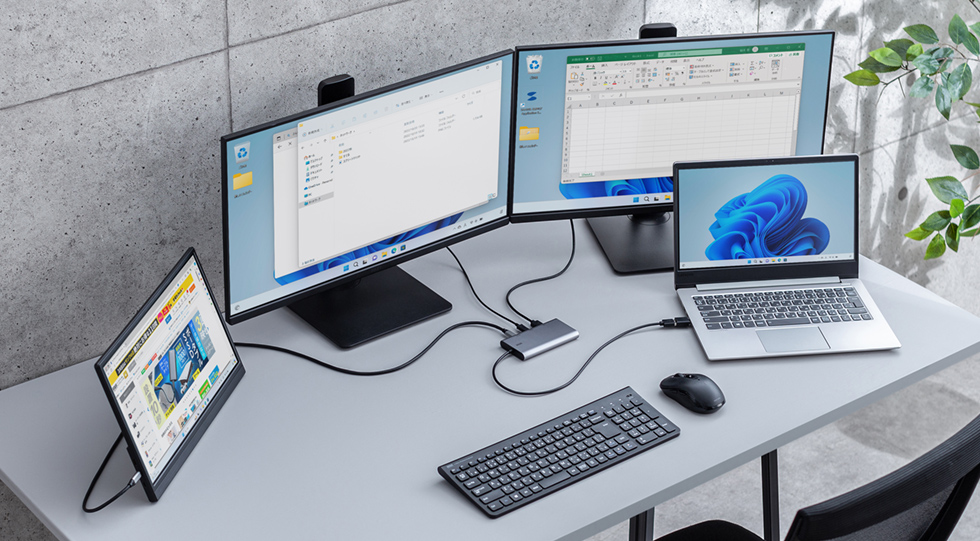 Type-C、HDMIポート搭載機器に出力できる