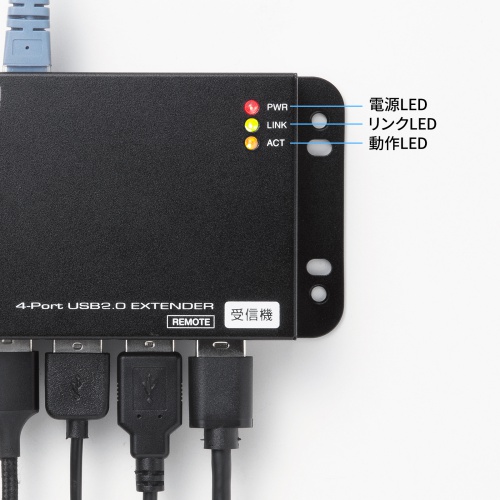 LEDで接続状況をお知らせ