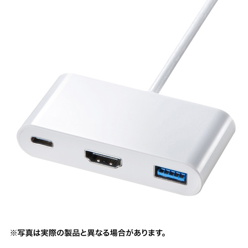 HDMIオスをUSB Type-Cオスコネクタに変換するアダプタ。