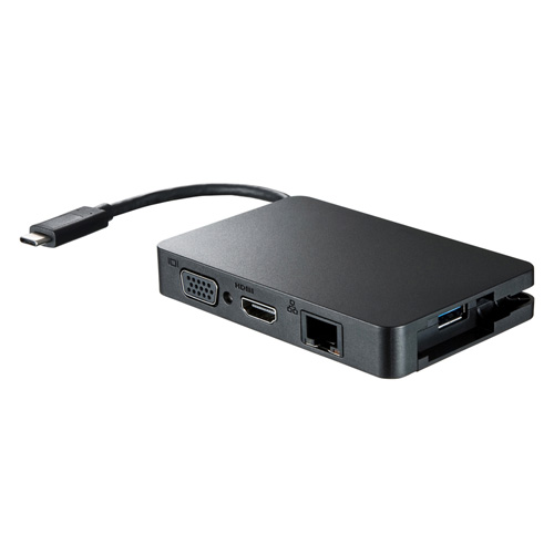 USB Type C-マルチ変換アダプタ(LANポート付き)